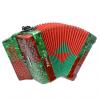 Custom Excalibur Super Classic PSI 3 Row Button Accordion - Red/Green - Key of FBE #1 small image