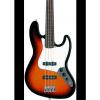 Custom Fender Standard Fretless Jazz Bass Guitar  Brown Sunburst Rosewood Fretboard