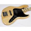 Custom Fender Deluxe Active Jazz Bass w/GB, Natural Ash Finish, Maple FB, NEW! #36250-2