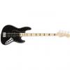 Custom Fender American Elite Jazz Bass 0197002706 Black w/ Maple Fingerboard