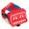 Custom Tosnail Kids Piano Percussion Accordion Musical Toy, Red