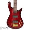 Custom Pre-Owned Spector Legend 4 Custom Quilt Top Cherry Red w/ Case