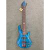 Custom Esp B155DX 5 String Bass 2017 See Thru Blue