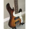 Custom Fender American Elite Dimension Bass V HH Violin Burst