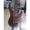 Custom Brice  6 string bass guitar Brice short scale2014 2014 Natural Quilted Bubinga #1 small image