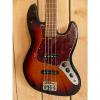 Custom Fender American Standard Jazz Bass Fretless 2013 3 Tone Sunburst #1 small image