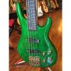 Custom 2017 Wolf 8 String Transparent Green Gloss Solid Ash Neck-Through Bass 1