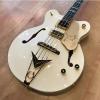Custom Gretsch G6136B-TP-AWT Tom Petersson Signature Falcon 4-String Bass 2017 Aged White