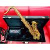 Custom Cannonball Stone Series Big Bell Pro Tenor Saxophone Gold Lacquer Body and Keys #1 small image
