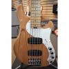 Custom Fender American Deluxe Dimension V 5 String Bass Guitar HH Natural 2014