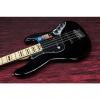Custom Fender American Elite Jazz Bass V, Maple Electric Bass Guitar  Black 031605