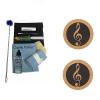 Custom Charlie Parker Paramount Series Soprano Saxophone Care &amp; Cleaning Kit w/Music Coaster 2 Pk