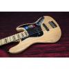 Custom Fender American Elite Jazz Bass V, Maple Electric Bass Guitar  Natural 031513