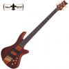 Custom Schecter 2794 STILETTO STUDIO 5 FF FANNED FRET 5 String Bass (Honey Stain)