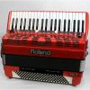 Custom Used Roland FR-7 Red 120-bass accordion