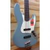 Custom New Fender® American Professional Jazz Bass® Fretless Rosewood Fingerboard Sonic Gray w/Case #1 small image