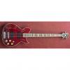 Custom Washburn WB66 24 Fret Red Gloss Bass Guitar With Gig Bag #1 small image