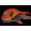 Custom Fender Deluxe Dimension IV Bass 2014 Aged Cherry Burst with gig bag #1 small image