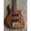 Custom US Masters 4 String Bass Guitar Natural Flamed Maple Neck Pau Ferro Board &amp; Other Exotic Woods OHSC