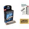 Custom HOHNER Blues Harp MS Harmonica Key G#, Made in Germany, Includes Case &amp; Book, 532BL-G# BK