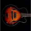 Custom Ibanez AFB200 Artcore Hollow Body Bass Guitar Sunset Red Brand New Old Stock