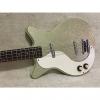 Custom Danelectro Lefty Left Hand DC Bass + Case 1998-2001 Silver Sparkle