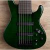 Custom Wolf 7 String active Jazz neck through Bass Transparent Green 2017 (3 of 29) #1 small image