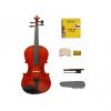 Custom Merano 4/4 (Full) Size Acoustic Violin with Hard Case, Bow+Free Rosin+2 Bridges+Extra Set of Strings