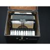 Custom Vintage Italian Made Camenano 12 Bass Accordion  in a Case as-is