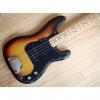 Custom 1976 Fender Precision Bass Vintage Electric Bass Guitar Maple Board Sunburst #1 small image