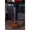 Custom Ibanez SRF705 2016 Brown Burst Flat Portamento bass 5 string neck through fretless  Piezo pickup!