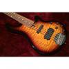 Custom Lakland 55-02 Deluxe three-tone sunburst with quilted maple top