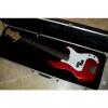 Custom Squier by Fender P-Bass Ruby Red Metallic w/ Rosewood Fretboard with CASE #1 small image