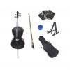 Custom Cecilio CCO-Black Student Cello with Soft Case, Stand, Bow, Rosin, Bridge and Extra Set of Strings, #1 small image