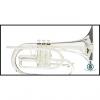Custom Blessing BM-100S Silver Marching F Mellophone with Case; Free Shipping #1 small image