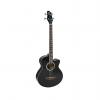 Custom Electric Acoustic Bass Guitar Black Solid Wood Construction With Equalizer New #1 small image