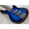 Custom G&amp;L USA L-2500 5-String Electric Bass, BlueBurst, Rosewood, Wood Binding, Case #1 small image