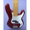 Custom Squier Vintage Modified Precision Bass V 5 String In Candy Apple Red