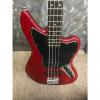 Custom Squier Squier Jaguar Bass 4 String Electric Bass Guitar - Crimson Red