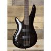 Custom Ibanez SR300L Left Handed 4 String Bass Guitar Black Finish