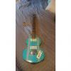 Custom Greco not Hofner (rebuild) Violin Bass 80's/90's  light blue/ turquoise #1 small image