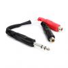 Custom Hosa YPR102 - 6&quot; Y Cable, 1/4&quot; TRS Male-Dual RCA Female, 6&quot; Long #1 small image