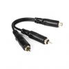 Custom Hosa YRA105 Y Cable, RCA Female-Dual RCA Male, 6&quot; Long #1 small image