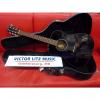Custom Fender CD-60 Dreadnought Acoustic Guitar Black with OHSC #1 small image