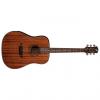Custom Luna Gypsy Dreadnought Mahogany Acoustic Guitar #1 small image