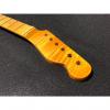 Custom TOG Flame Maple Tele Telecaster Neck One Piece Vintage Amber # 16 #1 small image