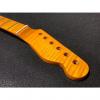 Custom TOG Flame Maple Tele Telecaster Neck One Piece Vintage Amber # 14 #1 small image