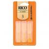 Custom Rico Bb Clarinet Reed Size 3, 3 Pack