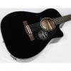 Custom Fender CC-60SCE Concert Acoustic-Electric Guitar Black Gloss Finish NEW! #39892 #1 small image