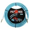 Custom Pig Hog PCH10DB Daphne Blue Woven Instrument Cable 10 Ft #1 small image